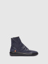 Zip Up Ankle Boots BLER550SOF NAVY